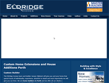 Tablet Screenshot of eldridgehomes.com.au